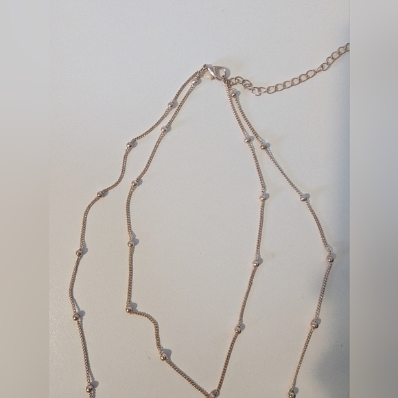 Lulu's Double Strand Bar Necklace Gold - Picture 2 of 2
